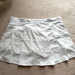 MINT Condition LuluLemon White Tennis Skirt